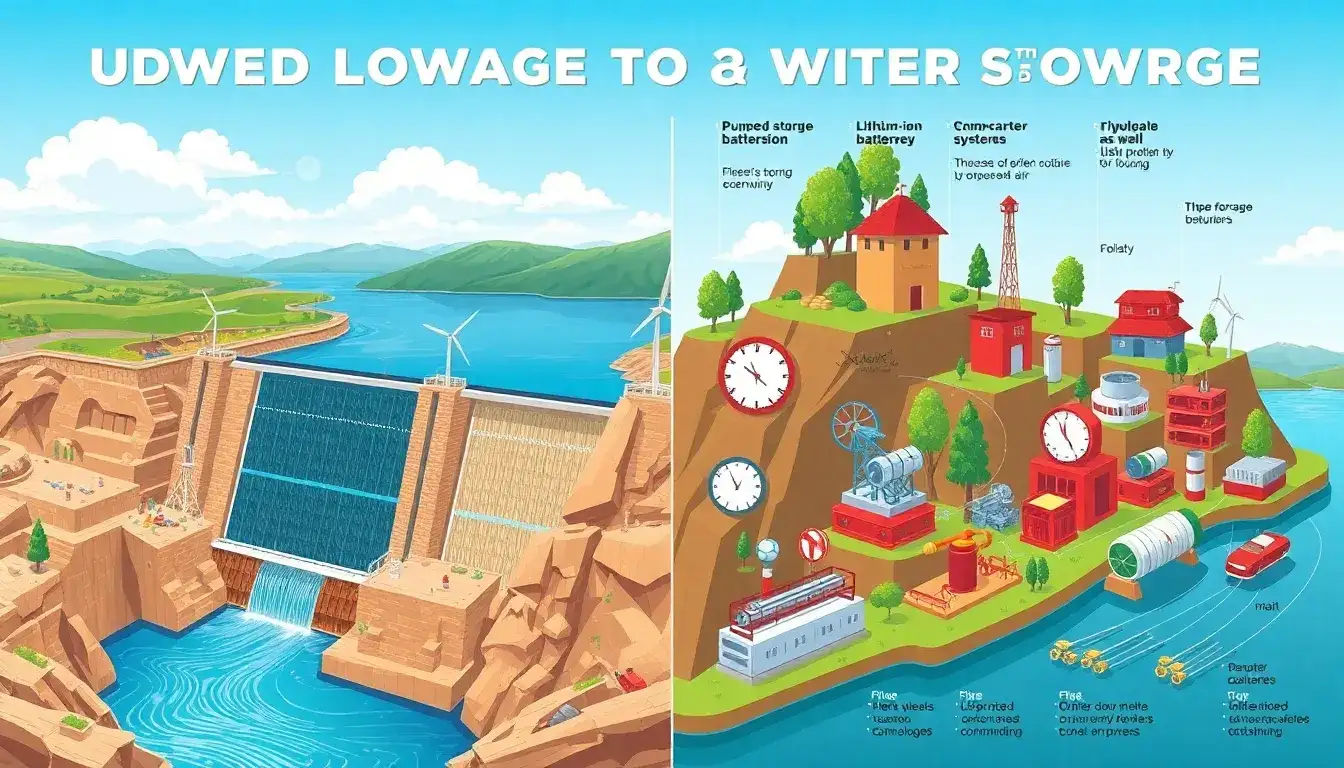 How does the lifespan of pumped hydro storage facilities compare to other energy storage technologies