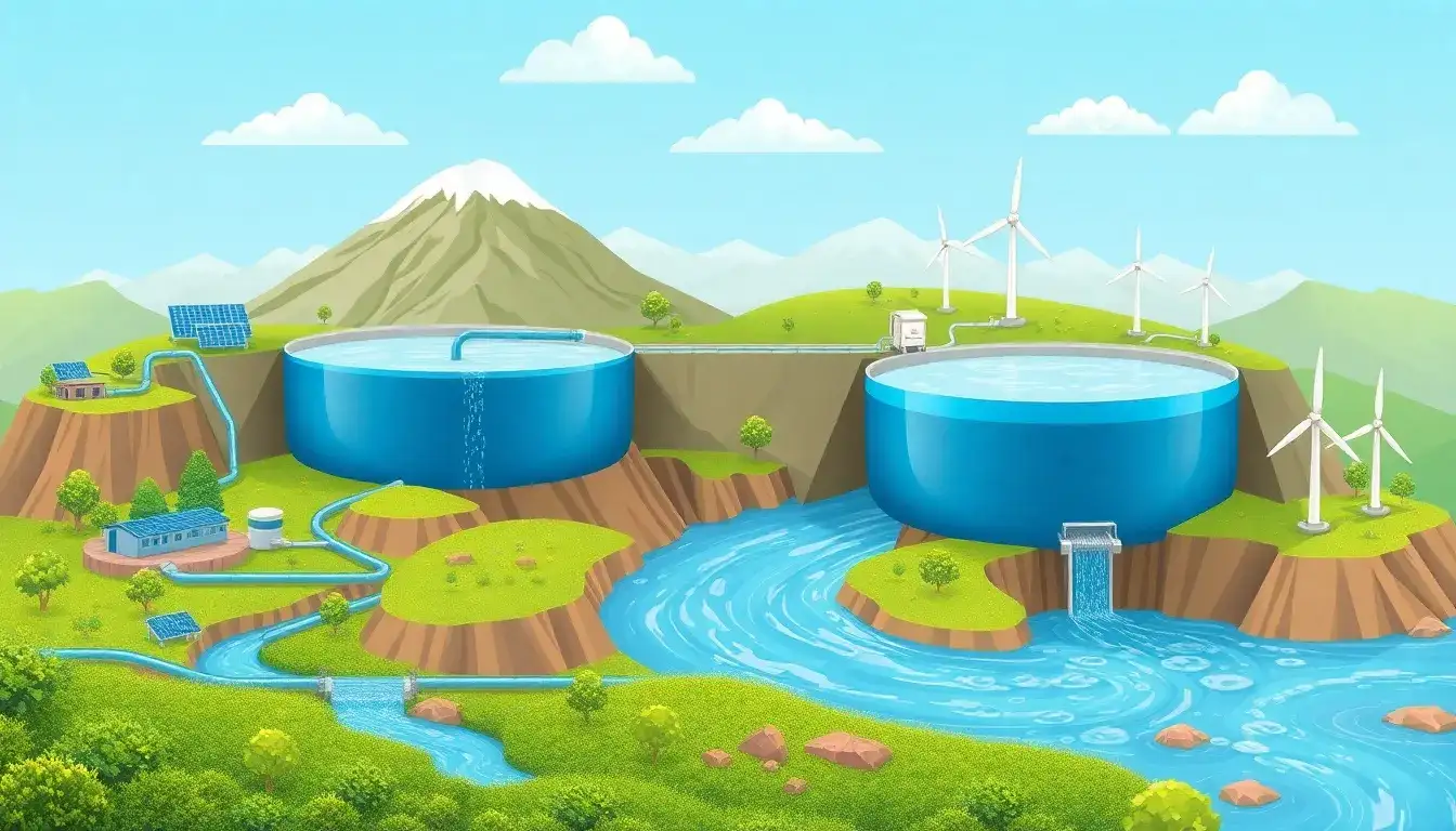 How does the use of water in pumped hydroelectric energy storage make it independent from raw materials