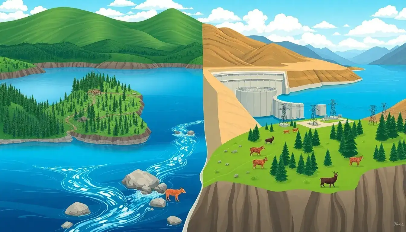 What are the environmental impacts of pumped hydroelectric storage