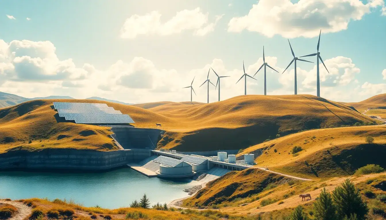 Can pumped hydroelectric storage be integrated with renewable energy sources like solar and wind