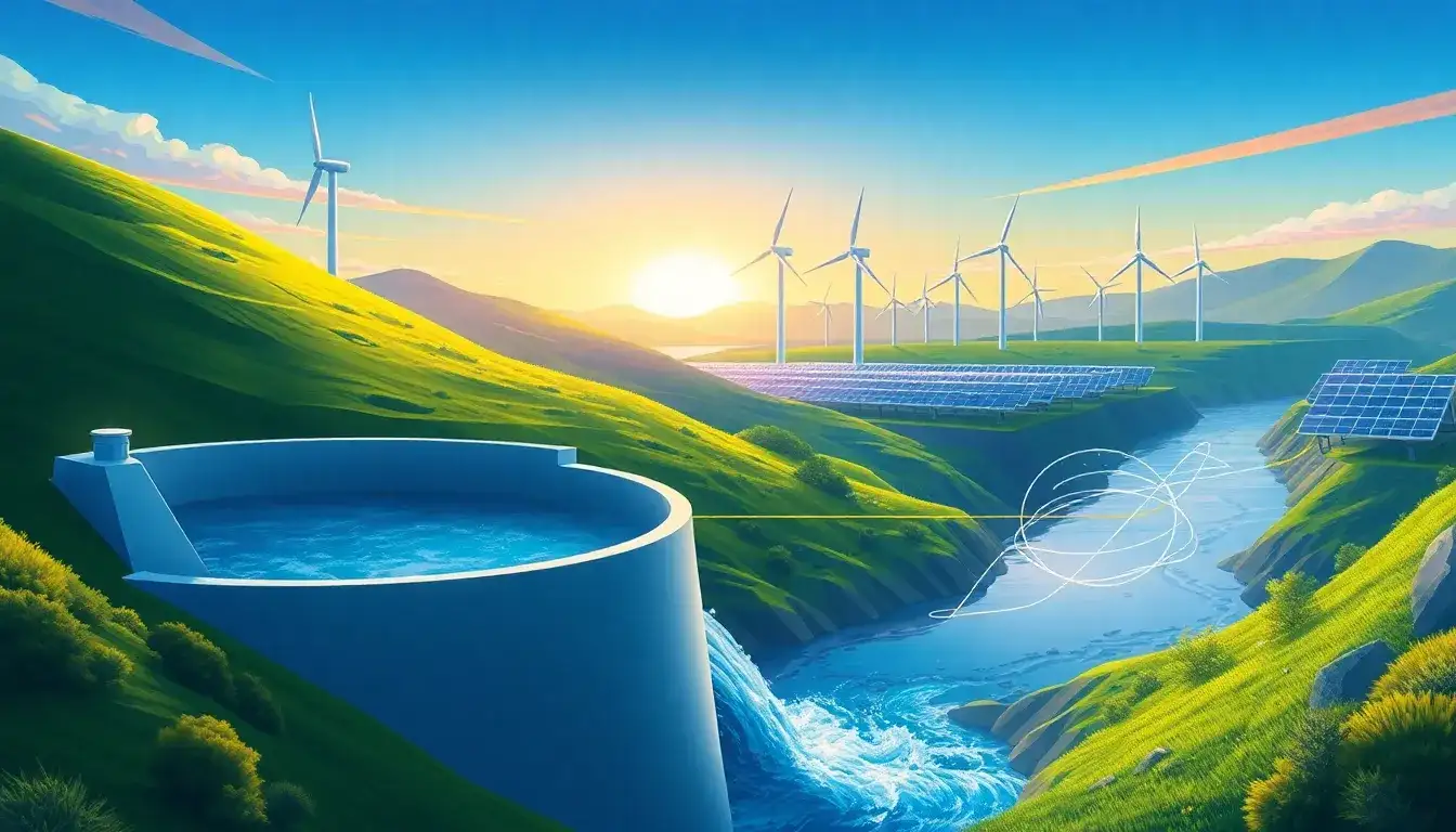 Can pumped hydroelectric energy storage be used in conjunction with other renewable energy sources