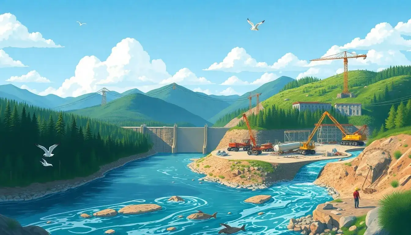 What are the potential ecological impacts of constructing pumped hydroelectric energy storage facilities