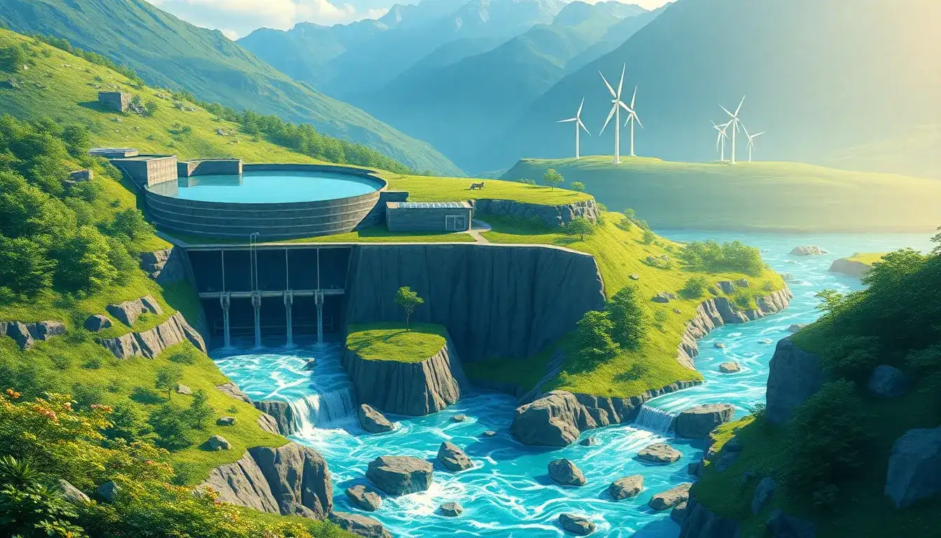 Are there any long-term environmental risks associated with the operation of pumped hydroelectric energy storage systems