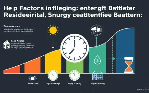 What factors most influence the lifespan of residential energy storage batteries