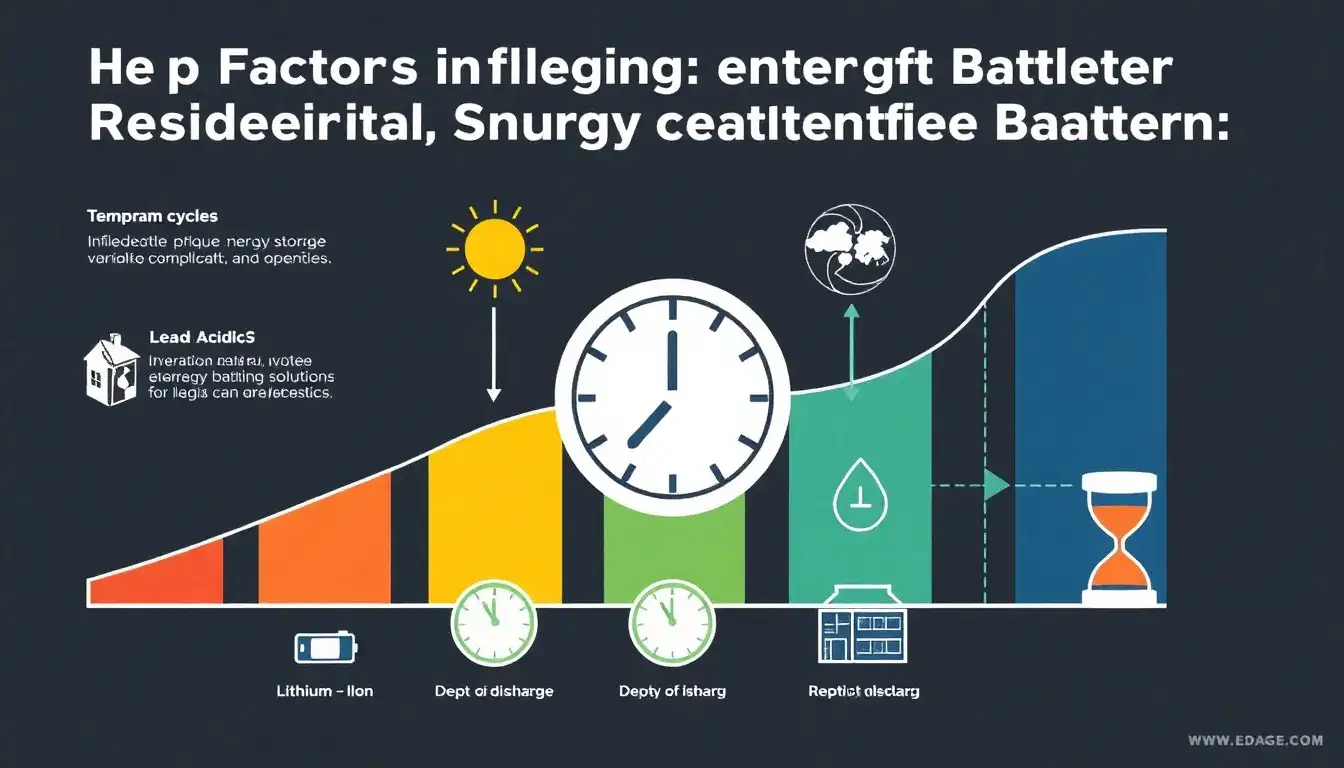 What factors most influence the lifespan of residential energy storage batteries