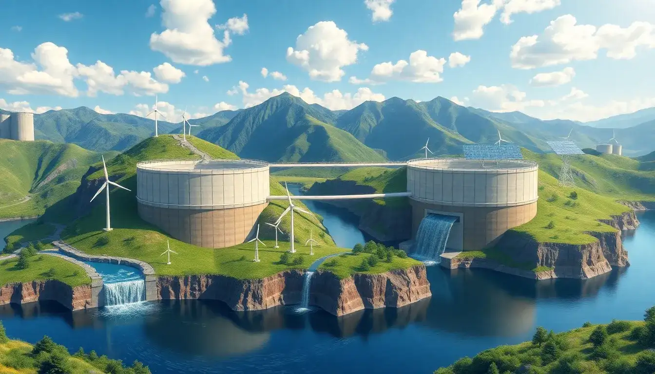 What role does pumped hydroelectric energy storage play in supporting renewable energy integration