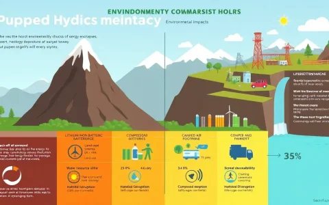 How does pumped hydroelectric energy storage compare to other energy storage technologies in terms of environmental impact