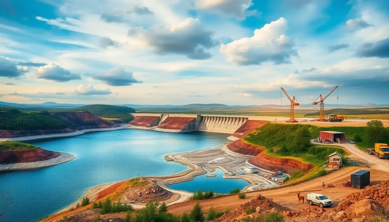 What are the main environmental impacts during the construction phase of pumped hydroelectric energy storage