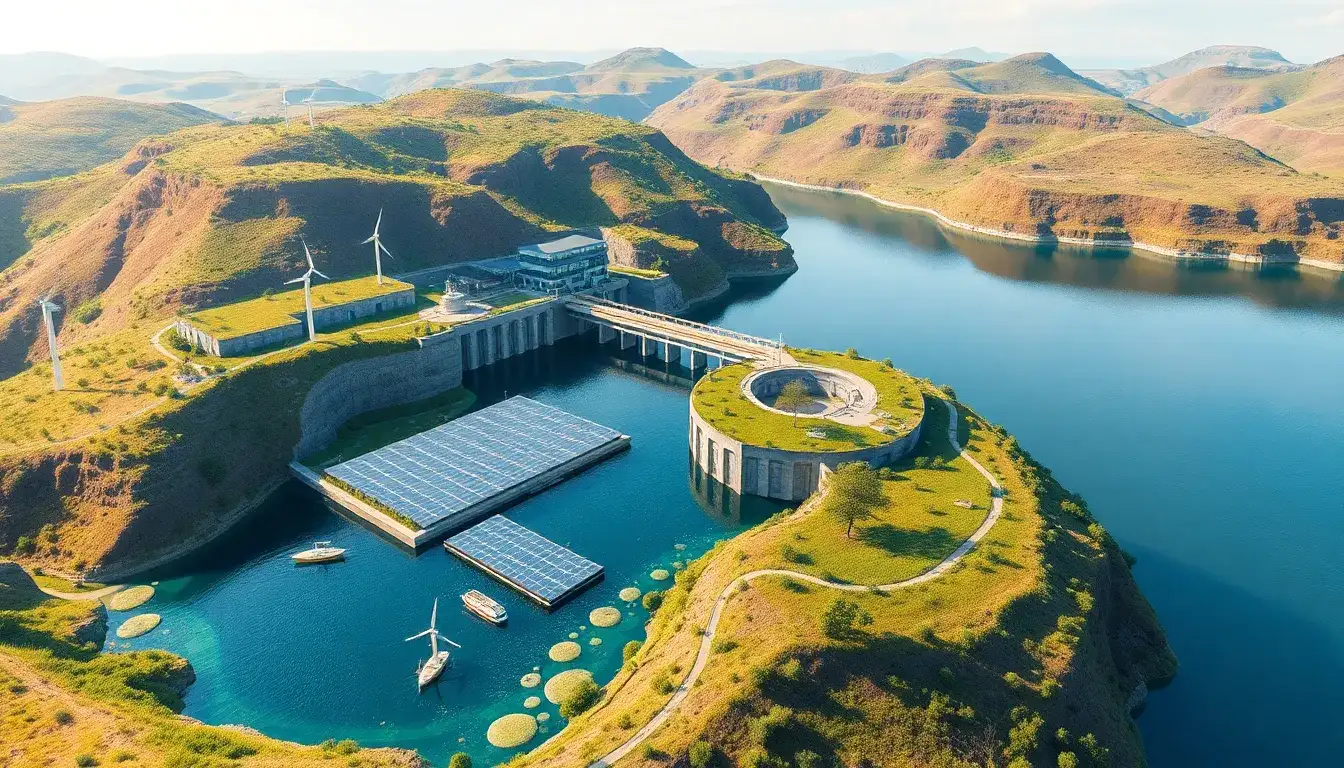 Are there any innovative solutions being developed to reduce the environmental footprint of pumped hydroelectric energy storage