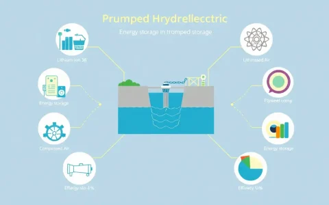 How does the efficiency of pumped hydroelectric energy storage compare to other energy storage technologies