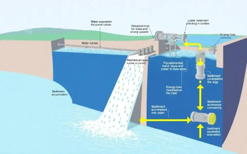 What factors contribute to the efficiency losses in pumped hydroelectric energy storage