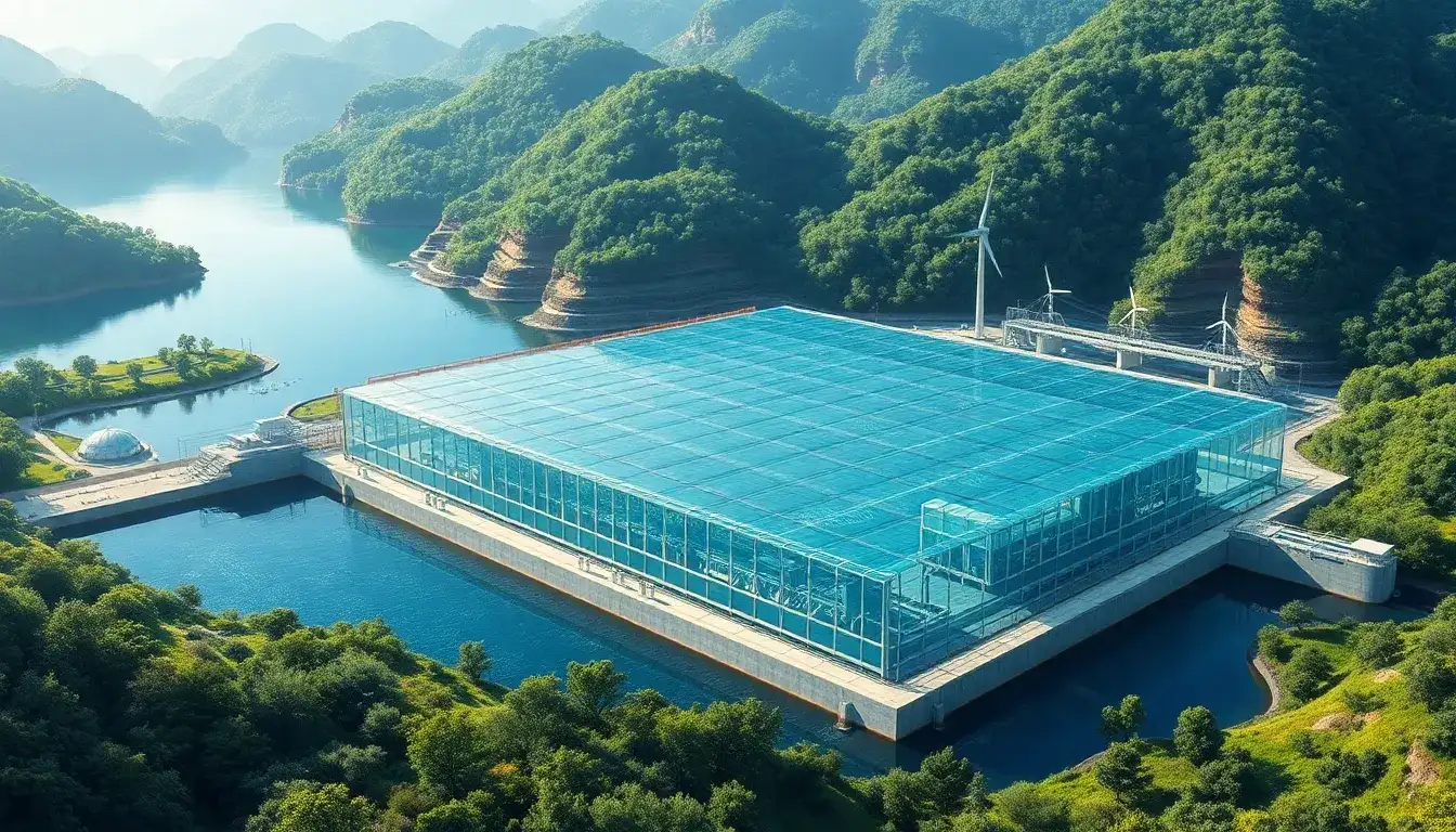 What measures can be taken to minimize evaporation losses in pumped hydroelectric systems