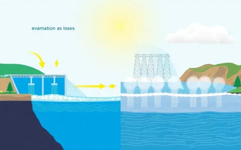 How do conversion losses compare to evaporation losses in pumped hydroelectric energy storage