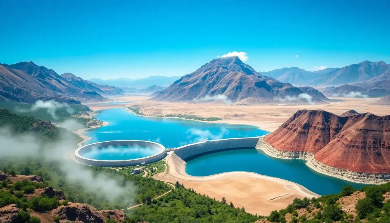 How does the location of pumped hydroelectric plants affect evaporation losses