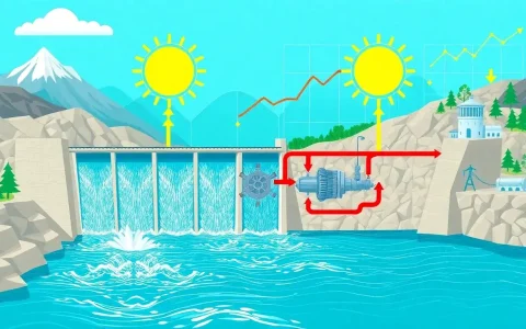 What role does turbine efficiency play in the energy losses of pumped hydroelectric systems
