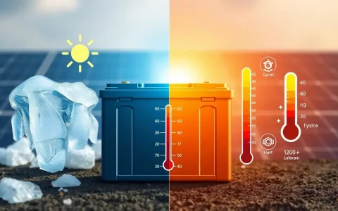 What role does temperature play in the longevity of solar batteries