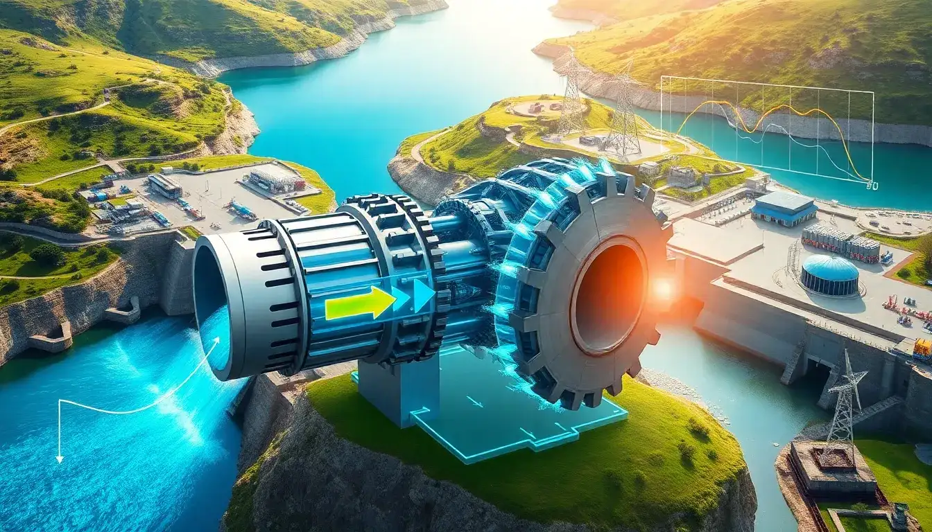 What are the typical efficiencies of Francis turbines used in pumped hydroelectric systems