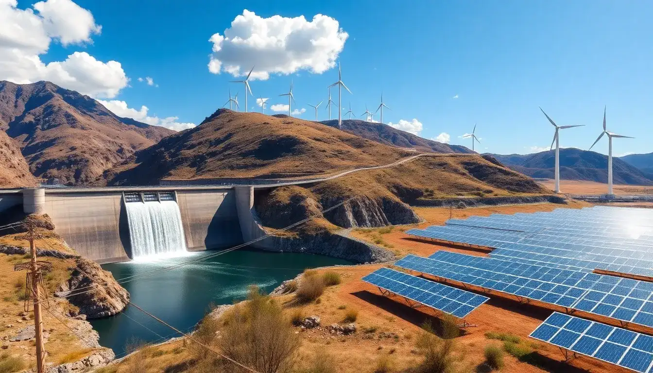How does pumped hydroelectric storage integrate with renewable energy sources like solar and wind