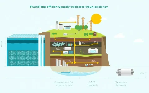 How does the round-trip efficiency of pumped hydroelectric energy storage compare to other energy storage technologies