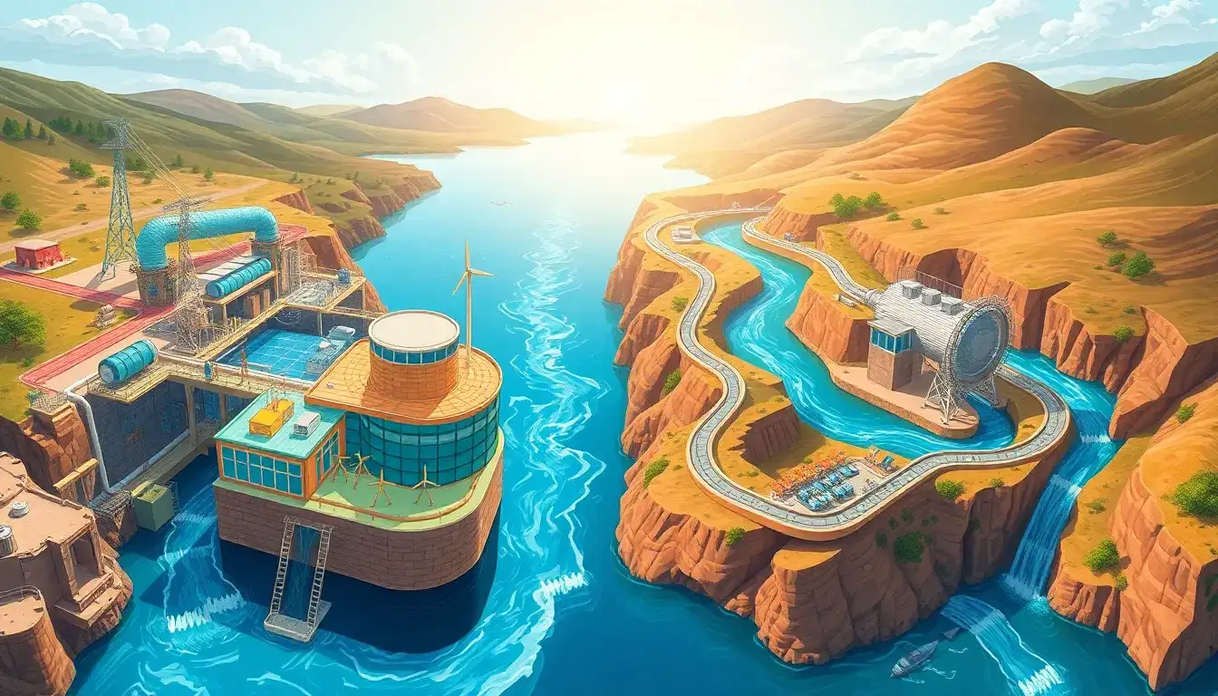 How do closed-loop systems differ from traditional pumped storage systems