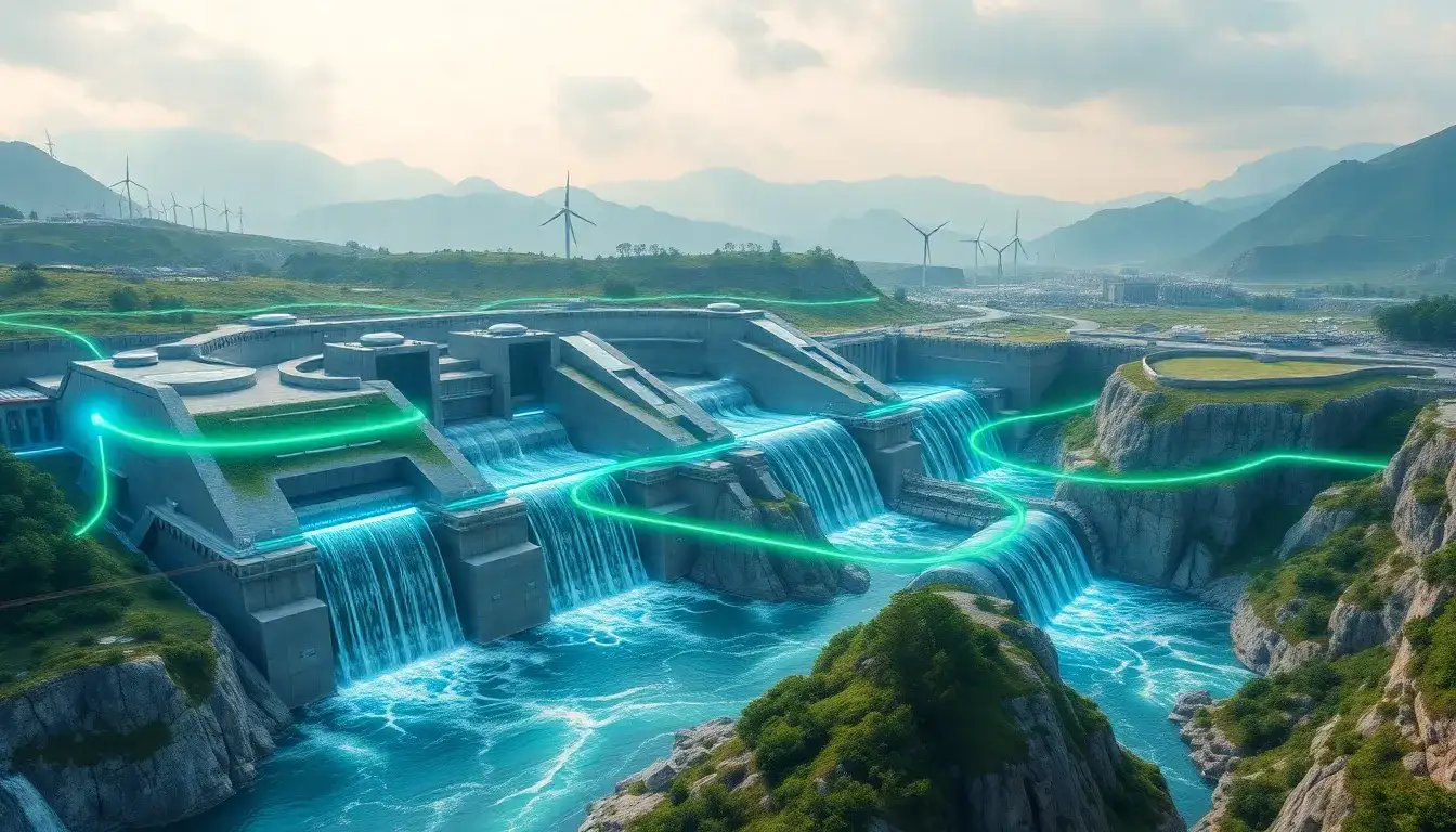 Are there any innovative technologies being developed to improve the round-trip efficiency of pumped hydroelectric energy storage