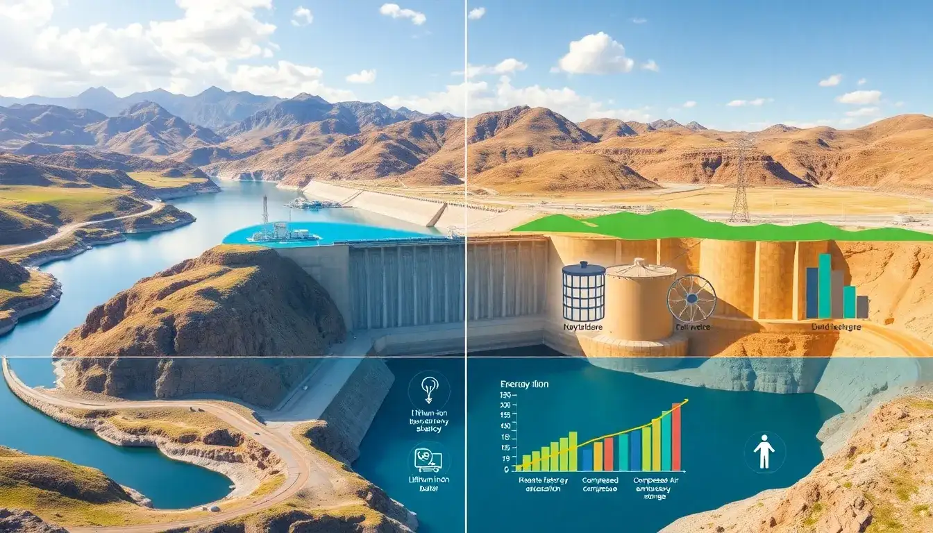 How does pumped hydroelectric energy storage compare to other energy storage technologies