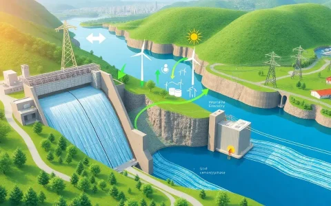How does variable-speed pumped storage hydropower enhance grid stability