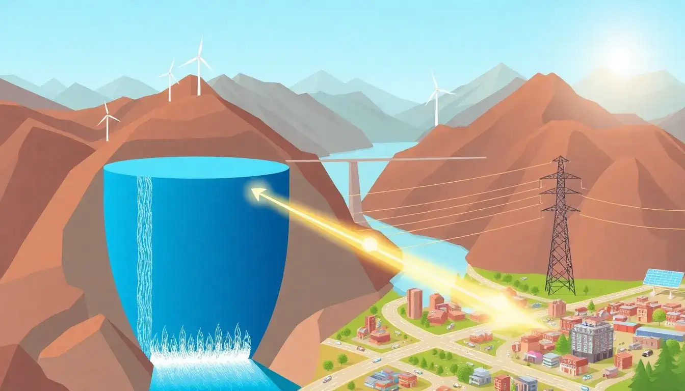 How does pumped hydroelectric energy storage help balance supply and demand in the grid