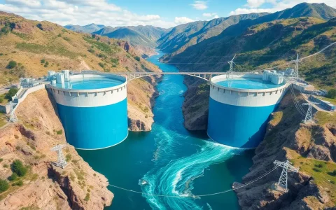 What factors influence the round-trip efficiency of pumped hydroelectric energy storage