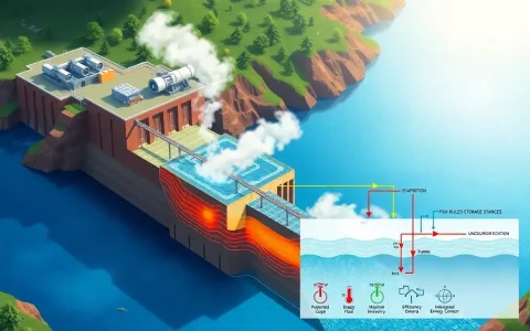 How does water evaporation impact the efficiency of pumped hydroelectric storage