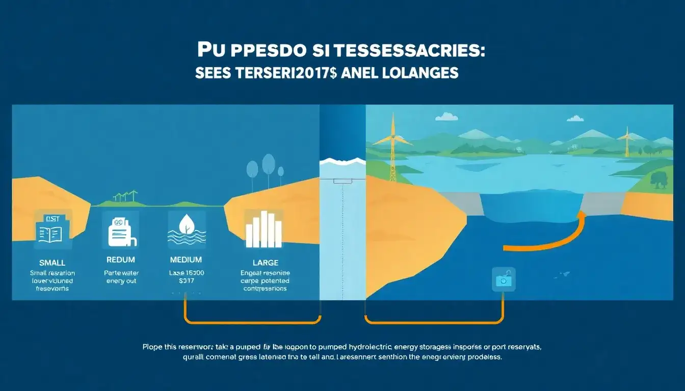 How do reservoir sizes impact the overall cost of pumped hydroelectric energy storage