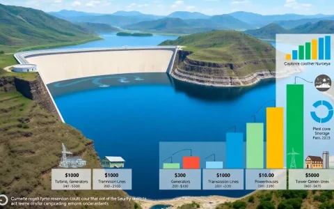 How do the costs of reservoirs compare to other components in a PSH project