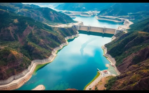 What are the main environmental concerns associated with large reservoirs in pumped hydroelectric systems