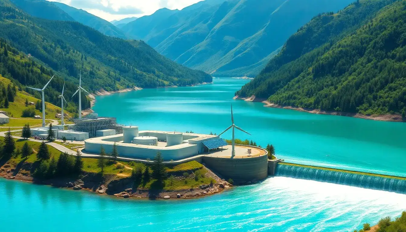 How can the environmental impacts of pumped hydroelectric systems be mitigated