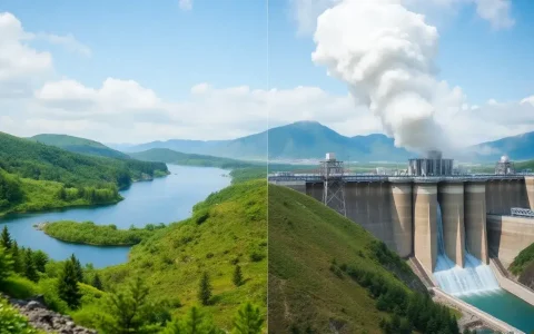 How does the size of a reservoir affect the greenhouse gas emissions from pumped hydroelectric systems