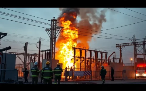 Fire Breaks Out at High Voltage Substation, Prompting Safety and Emergency Discussions in the Market