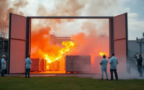 Hithium Achieves Historic Milestone with World's First All Open-Door Large-Scale Fire Test for Battery Safety