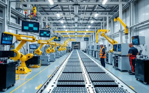 New Energy Vehicle Company Launches Innovative Battery Production Line