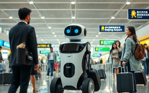 Intelligent Delivery Robots Introduced at Beijing Airport for Enhanced Passenger Experience