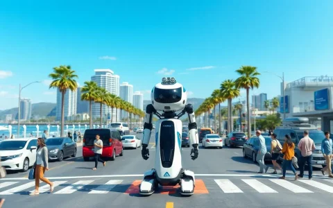 China Unveils Advanced Autonomous Traffic Management Robot in Coastal City